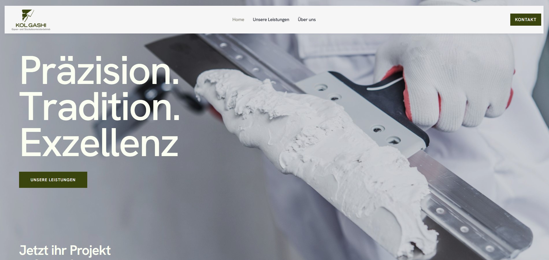 Stuckateur Gashi – Handwerker Website